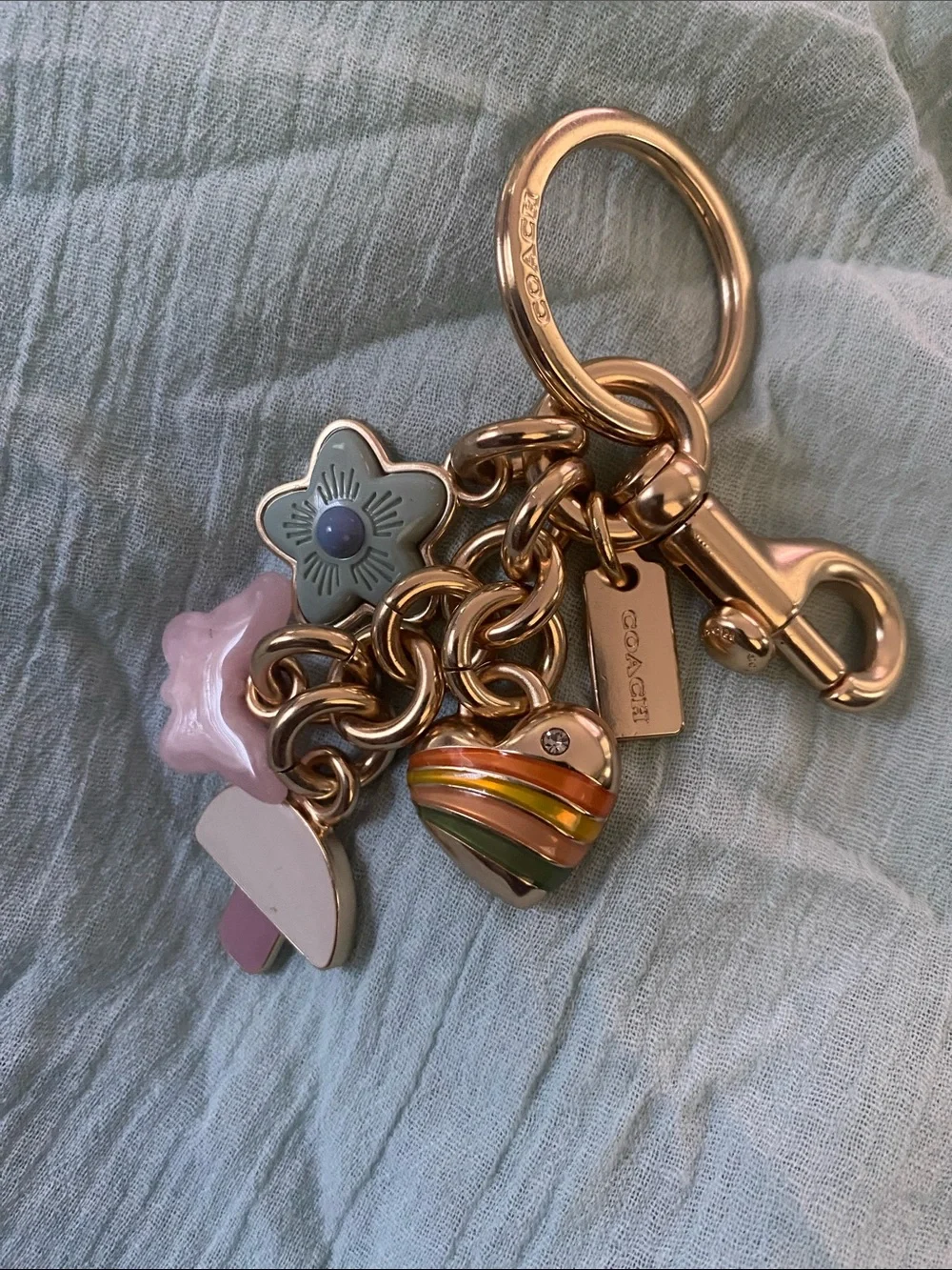 Coach Multi Charm Key Chain - Picture 1 of 5
